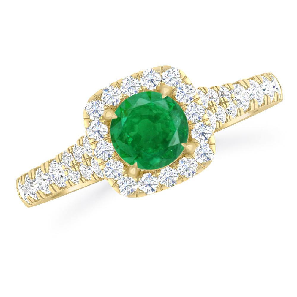 Yellow Gold - Emerald