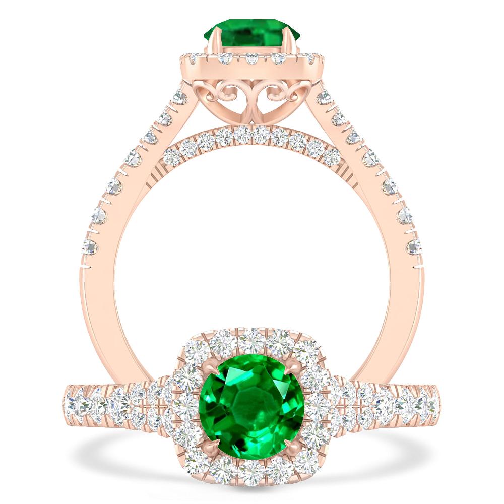 Rose Gold - Emerald