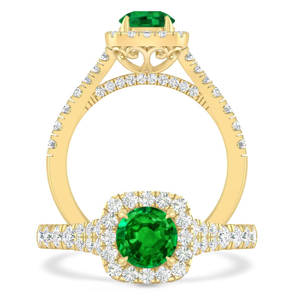 Yellow Gold - Emerald