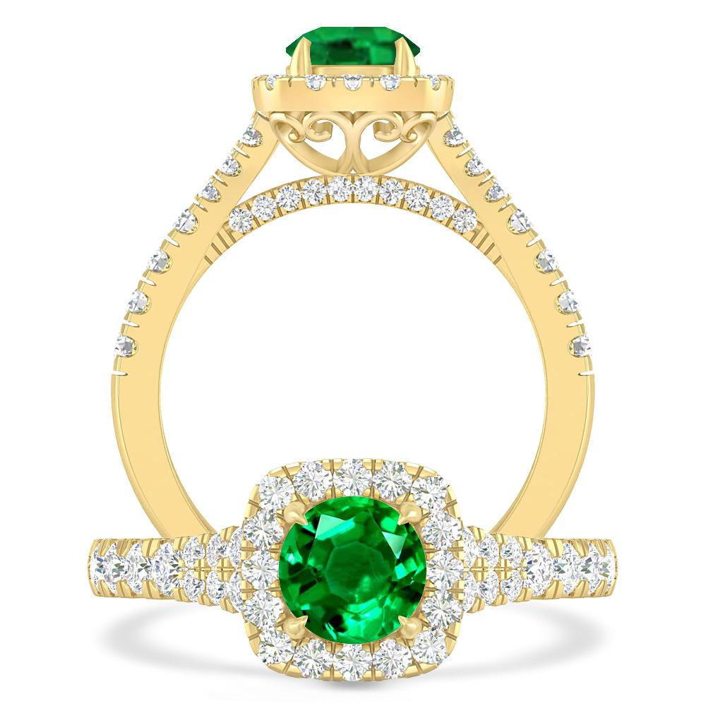 Yellow Gold - Emerald