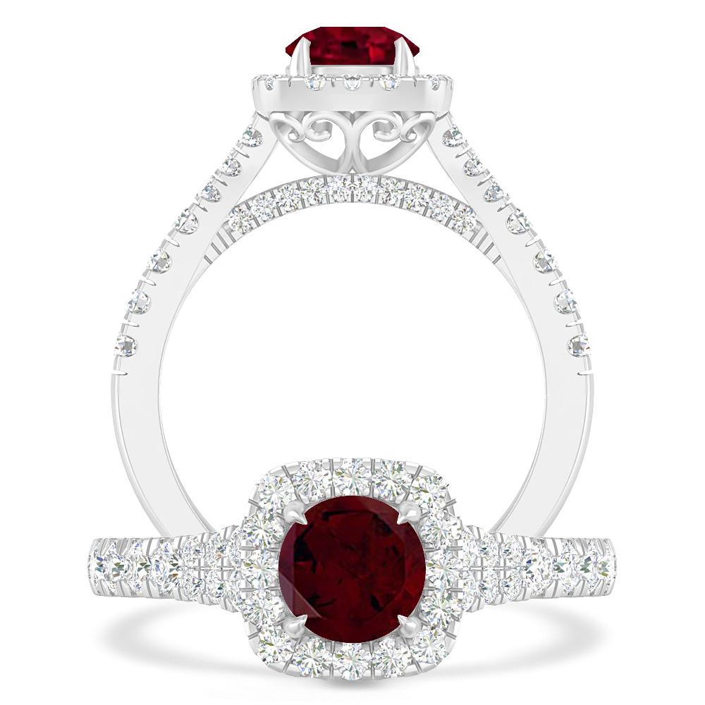 White Gold - Garnet