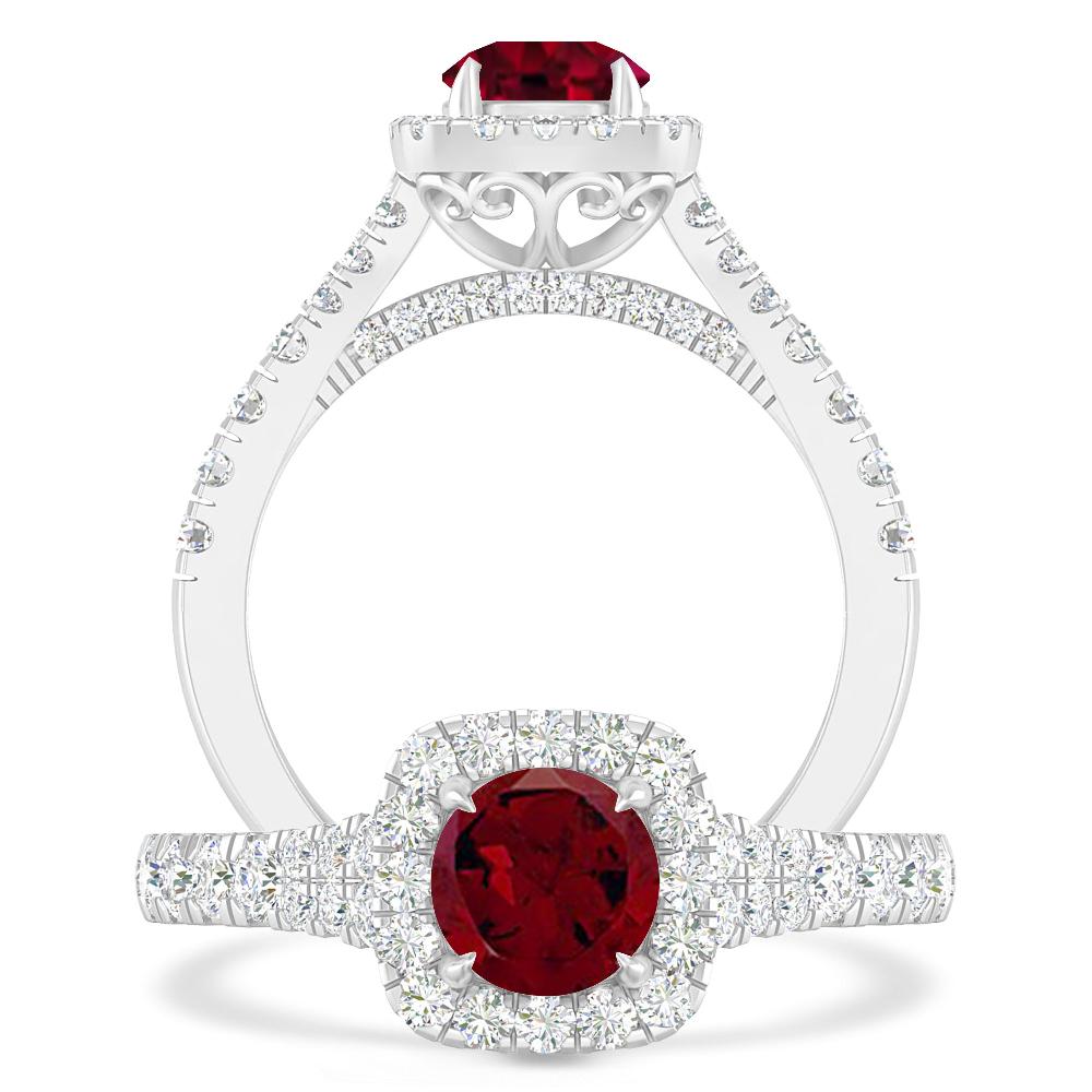 White Gold - Garnet