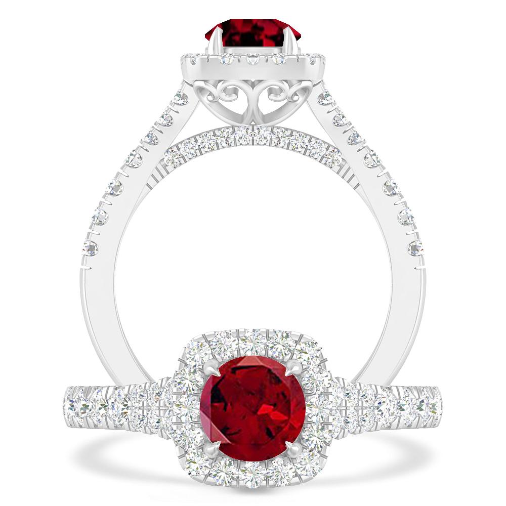 White Gold - Garnet