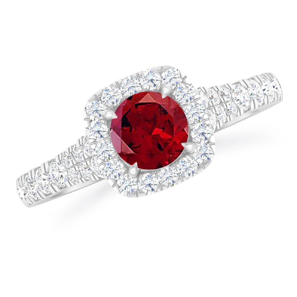 White Gold - Garnet