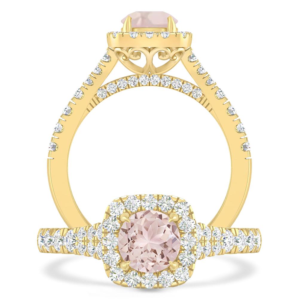 Yellow Gold - Morganite