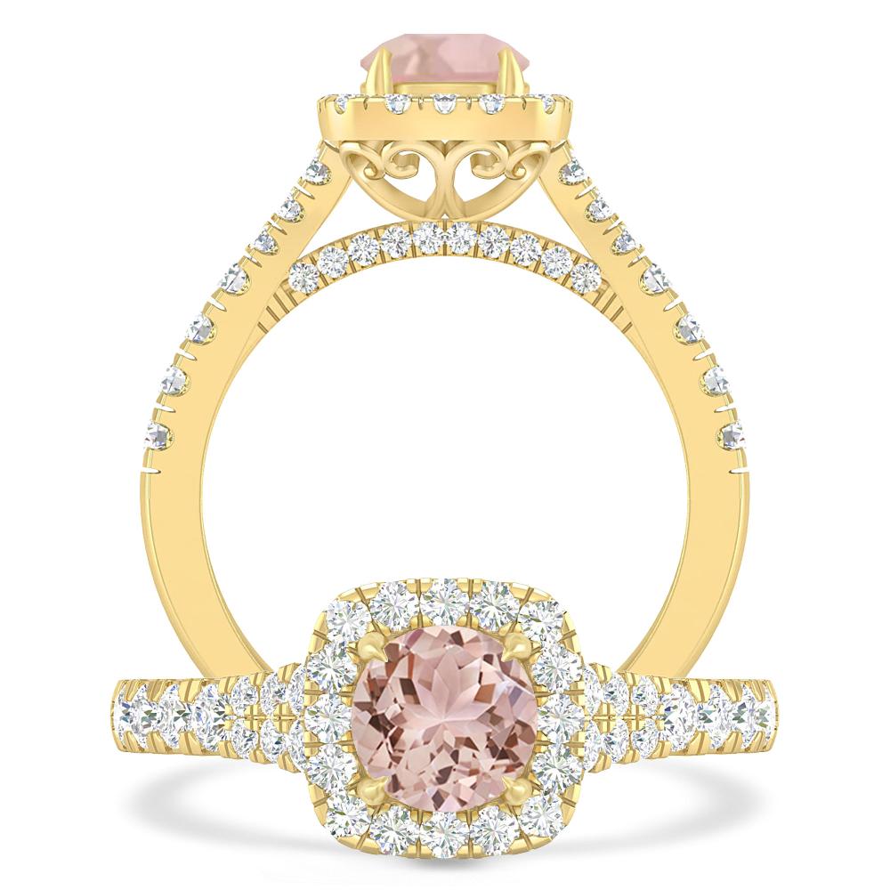 Yellow Gold - Morganite