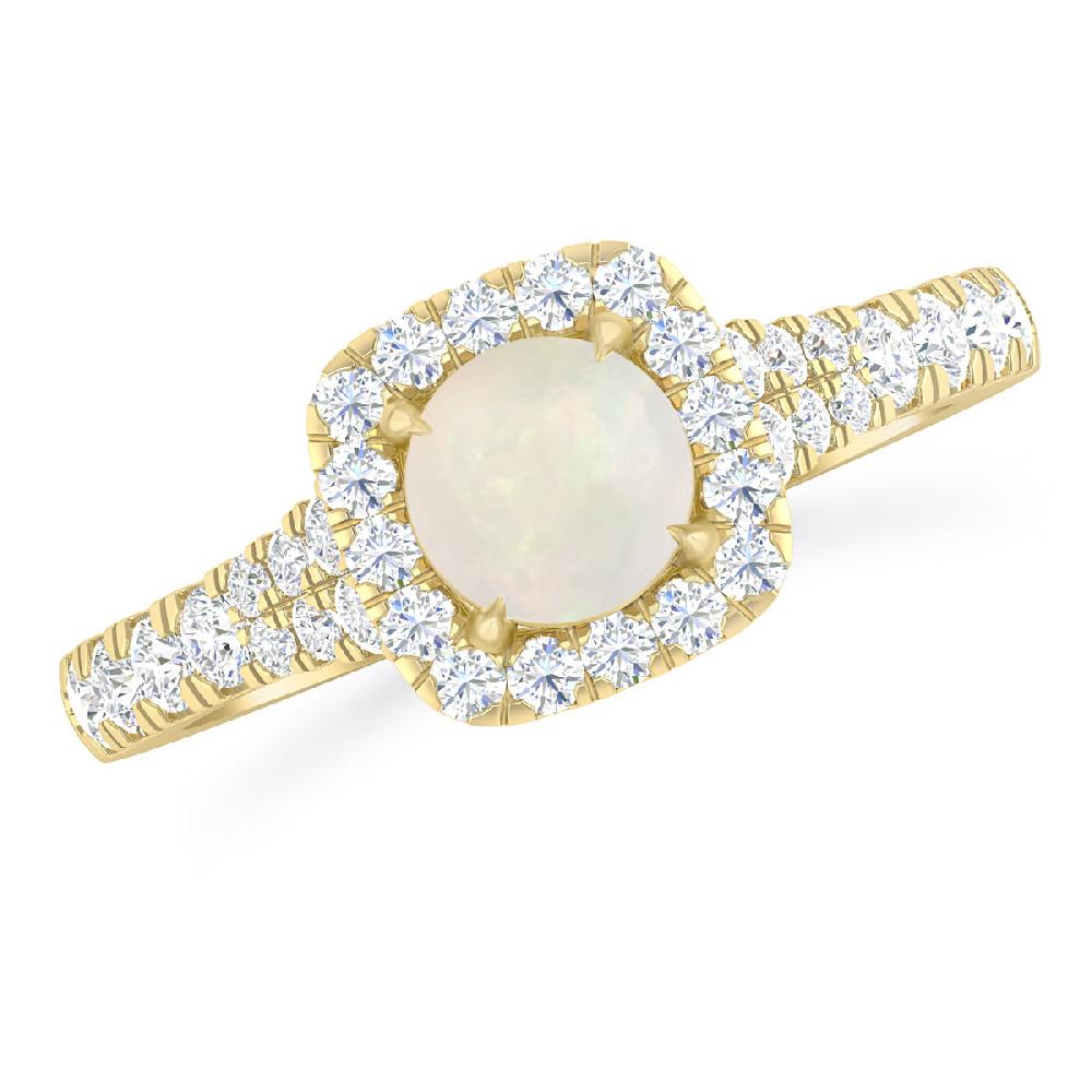 Yellow Gold - Opal