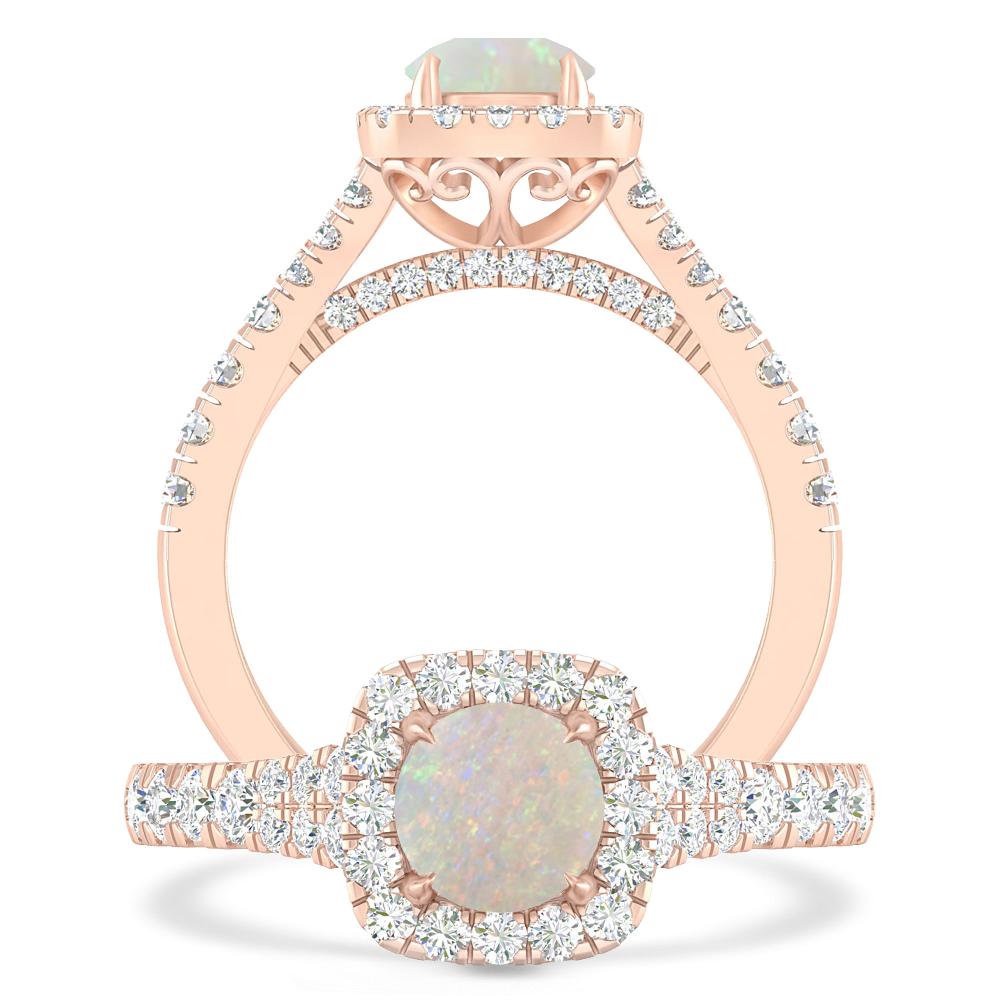 Rose Gold - Opal