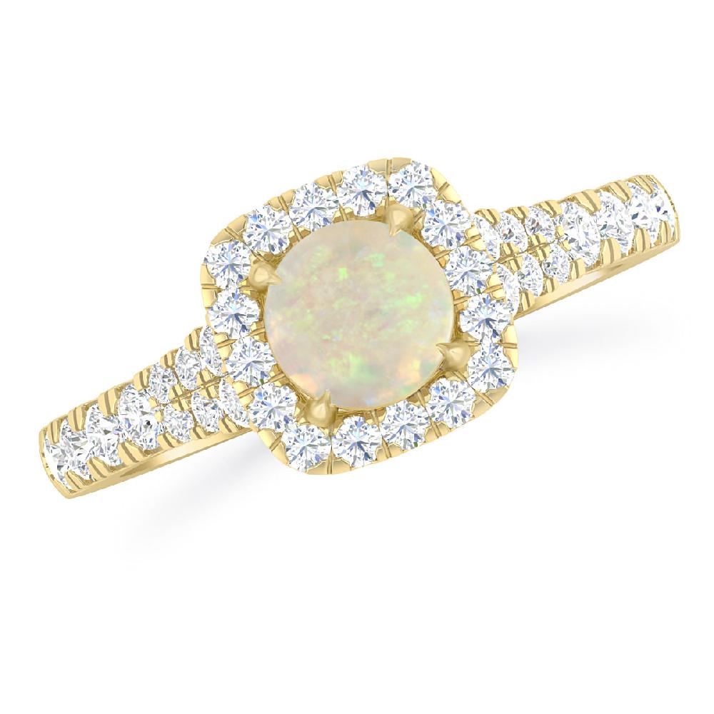 Yellow Gold - Opal