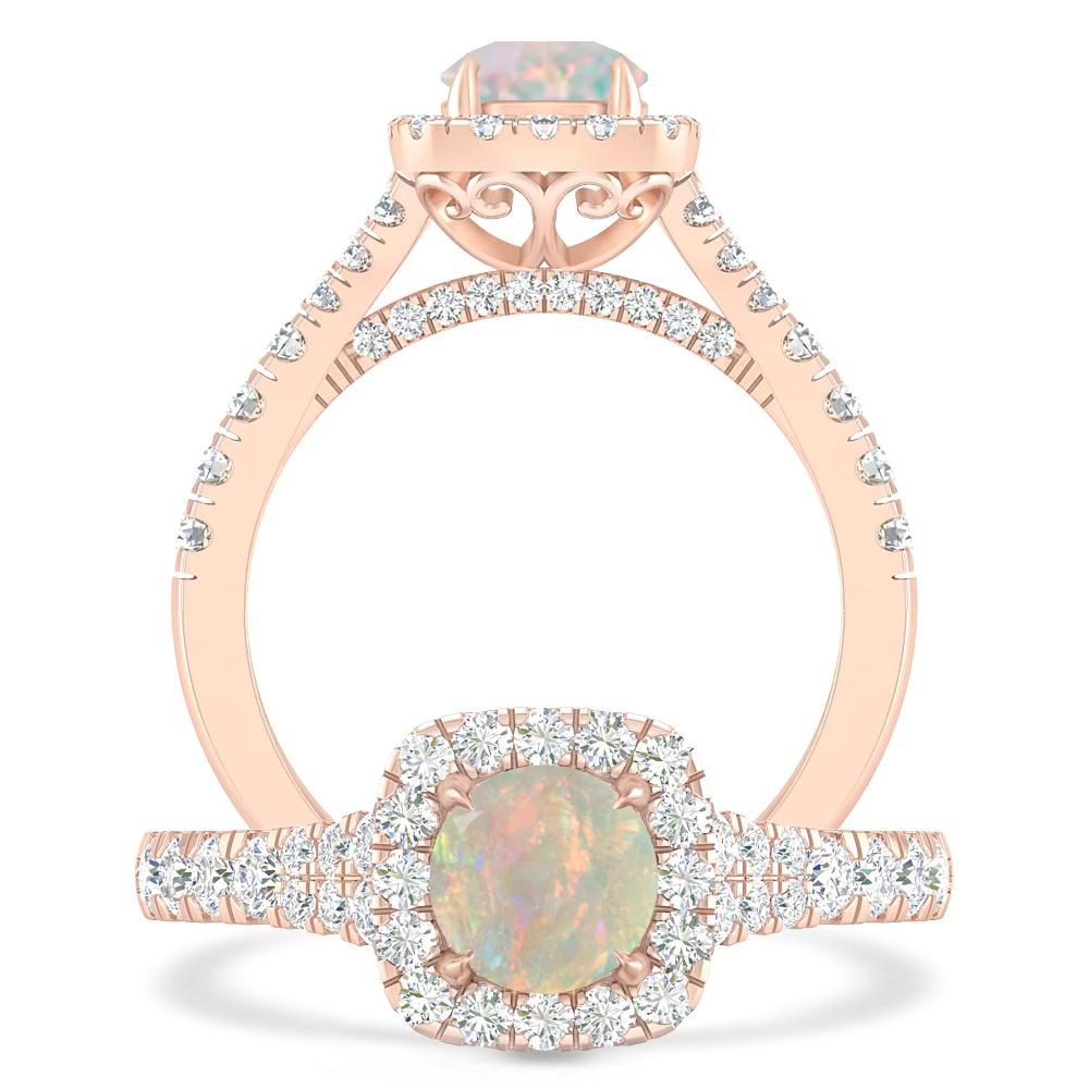 Rose Gold - Opal