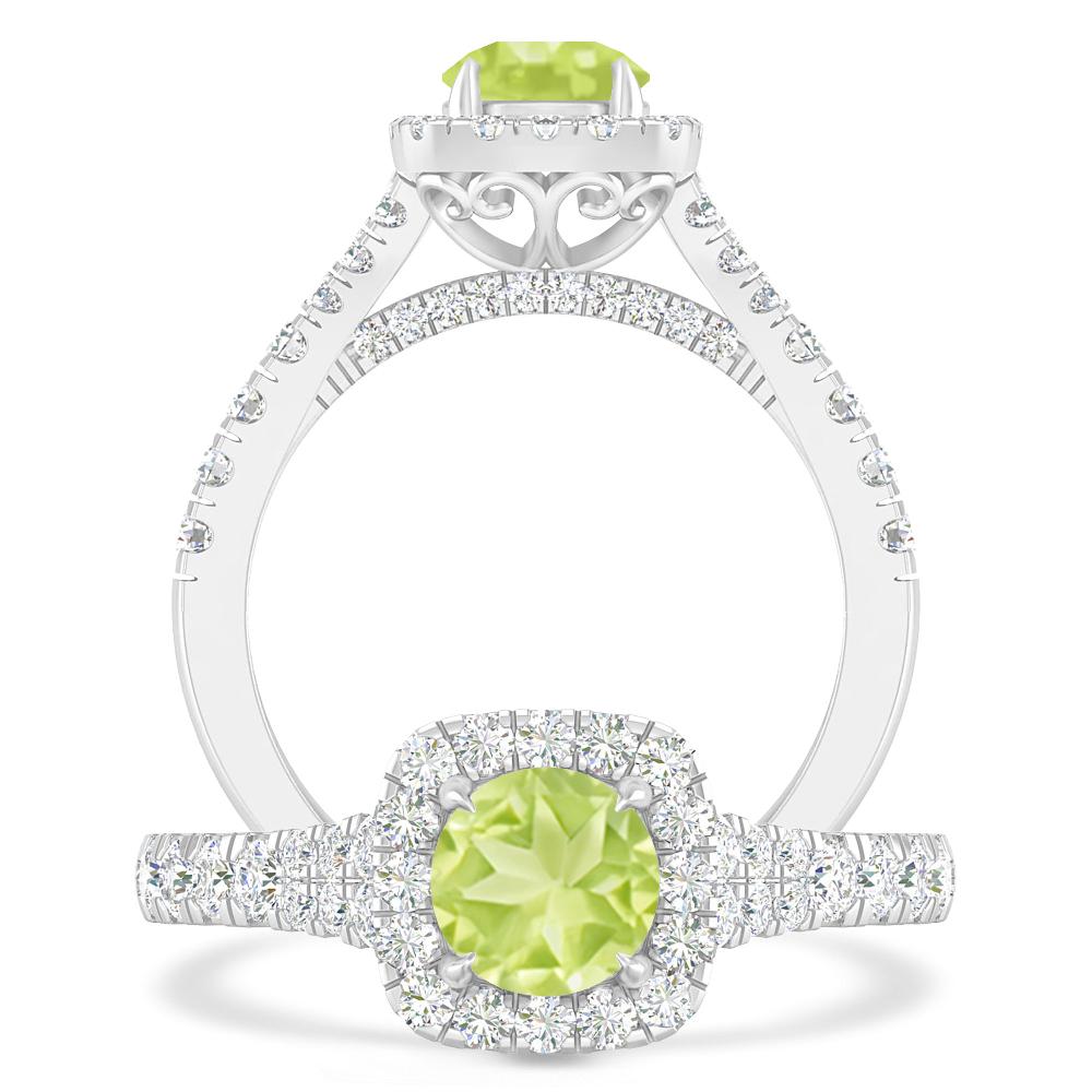 White Gold - Peridot