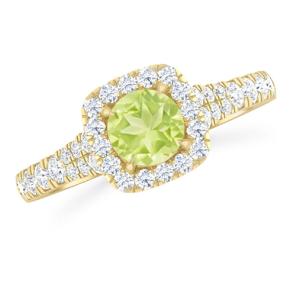 Yellow Gold - Peridot