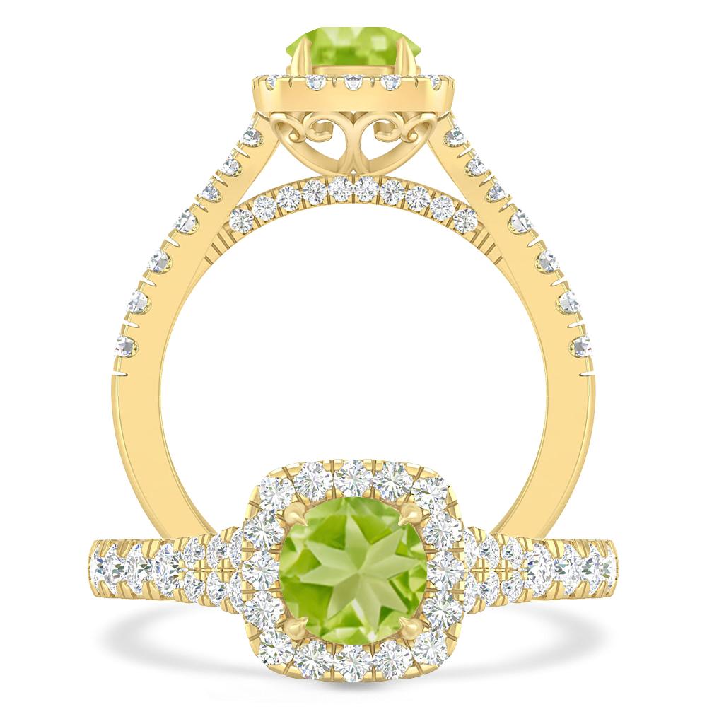 Yellow Gold - Peridot