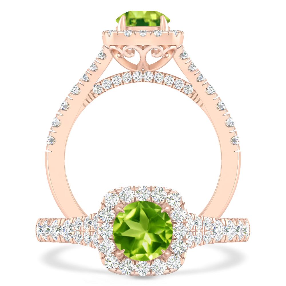 Rose Gold - Peridot