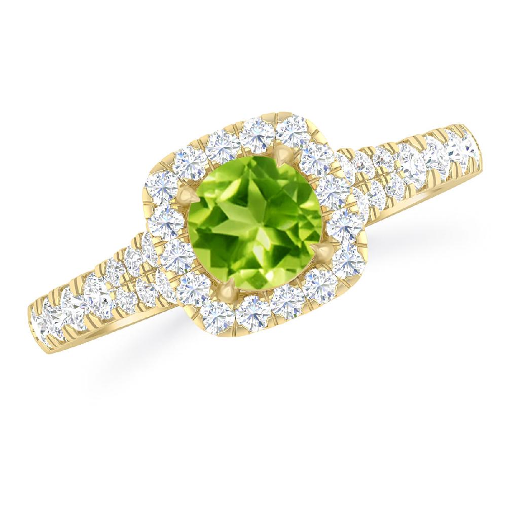 Yellow Gold - Peridot