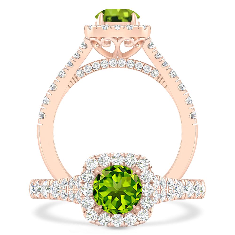 Rose Gold - Peridot