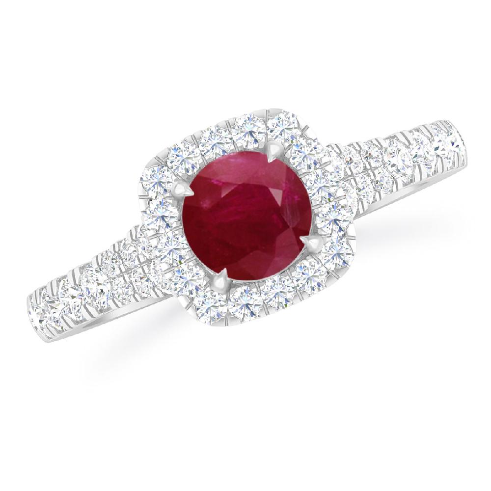 White Gold - Ruby