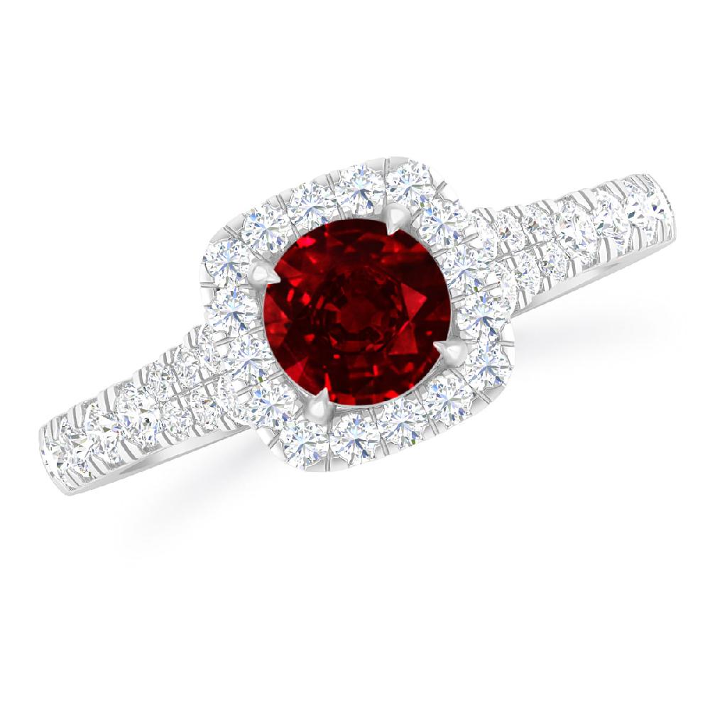 White Gold - Ruby