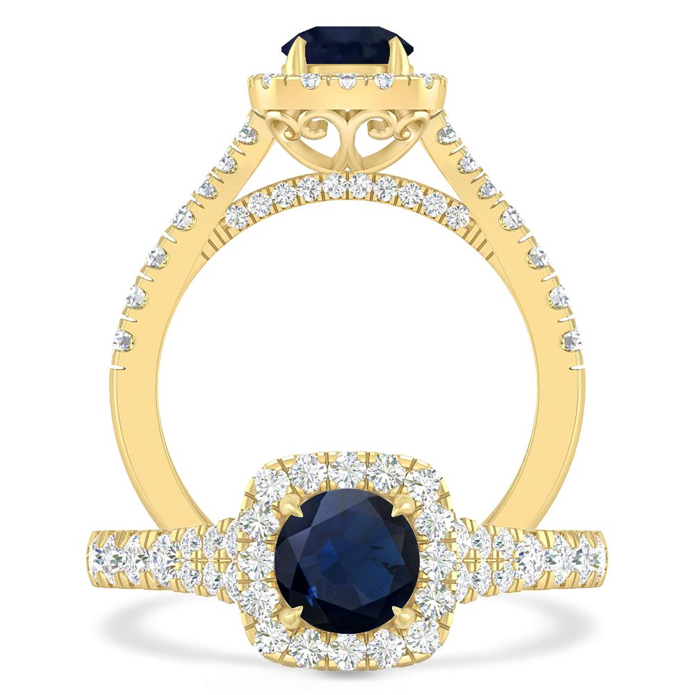 Yellow Gold - Sapphire