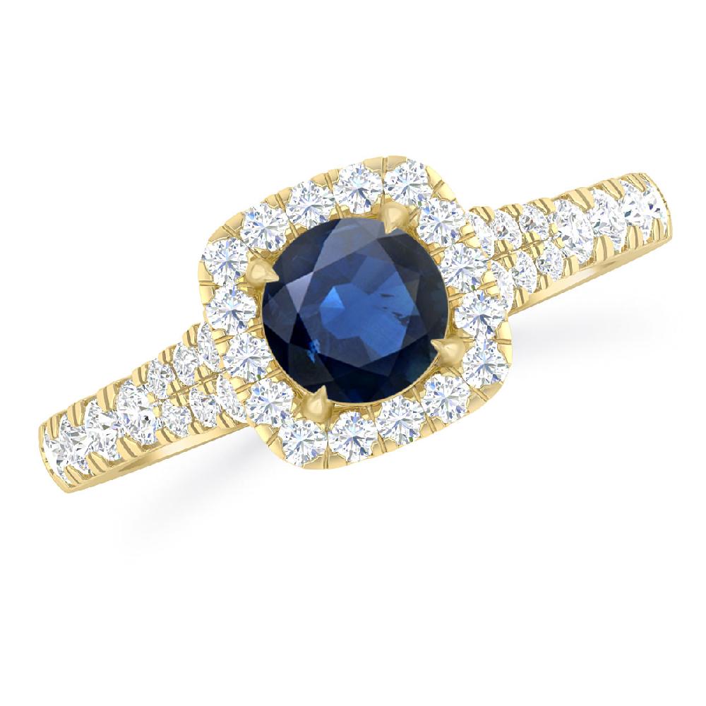 Yellow Gold - Sapphire