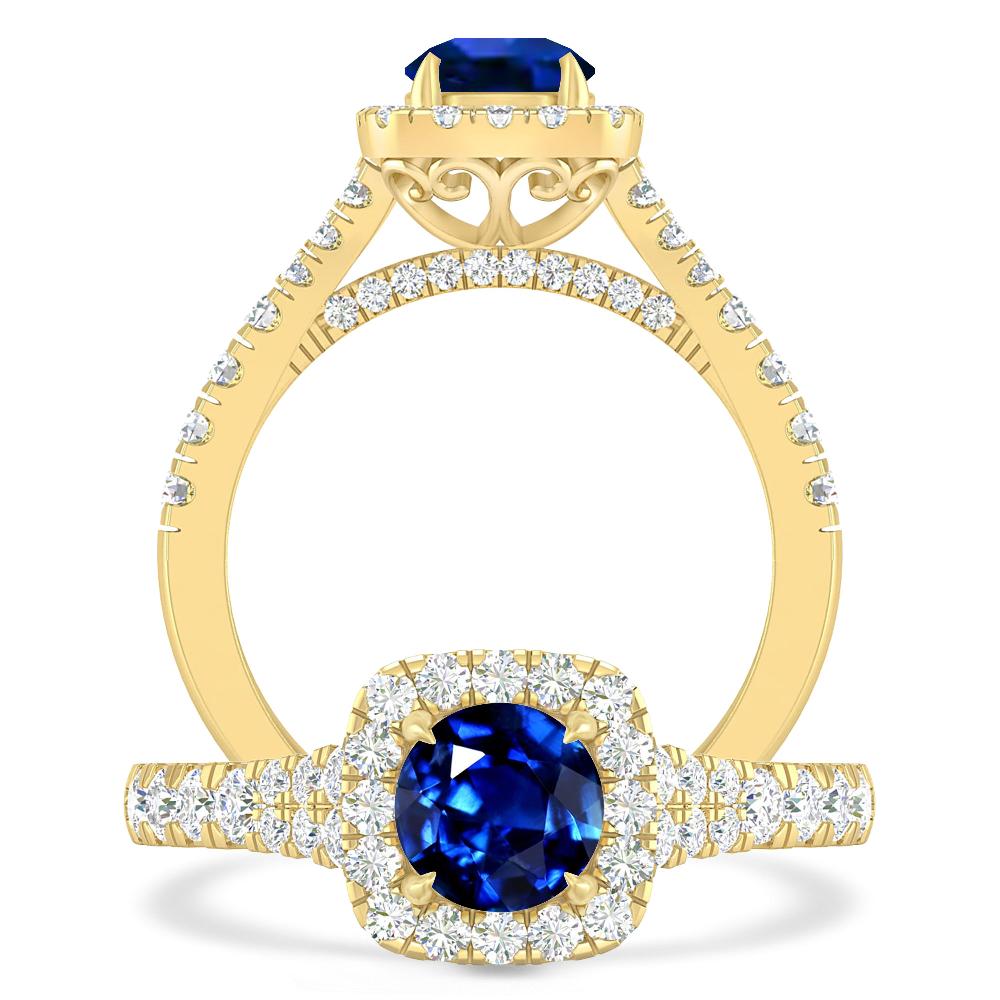 Yellow Gold - Sapphire