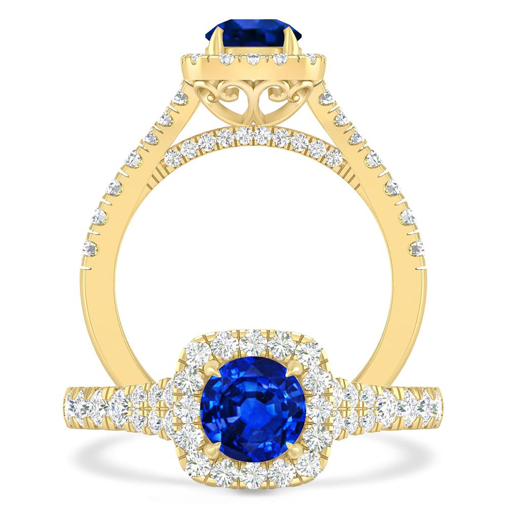 Yellow Gold - Sapphire