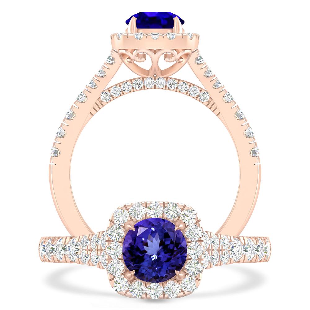 Rose Gold - Tanzanite