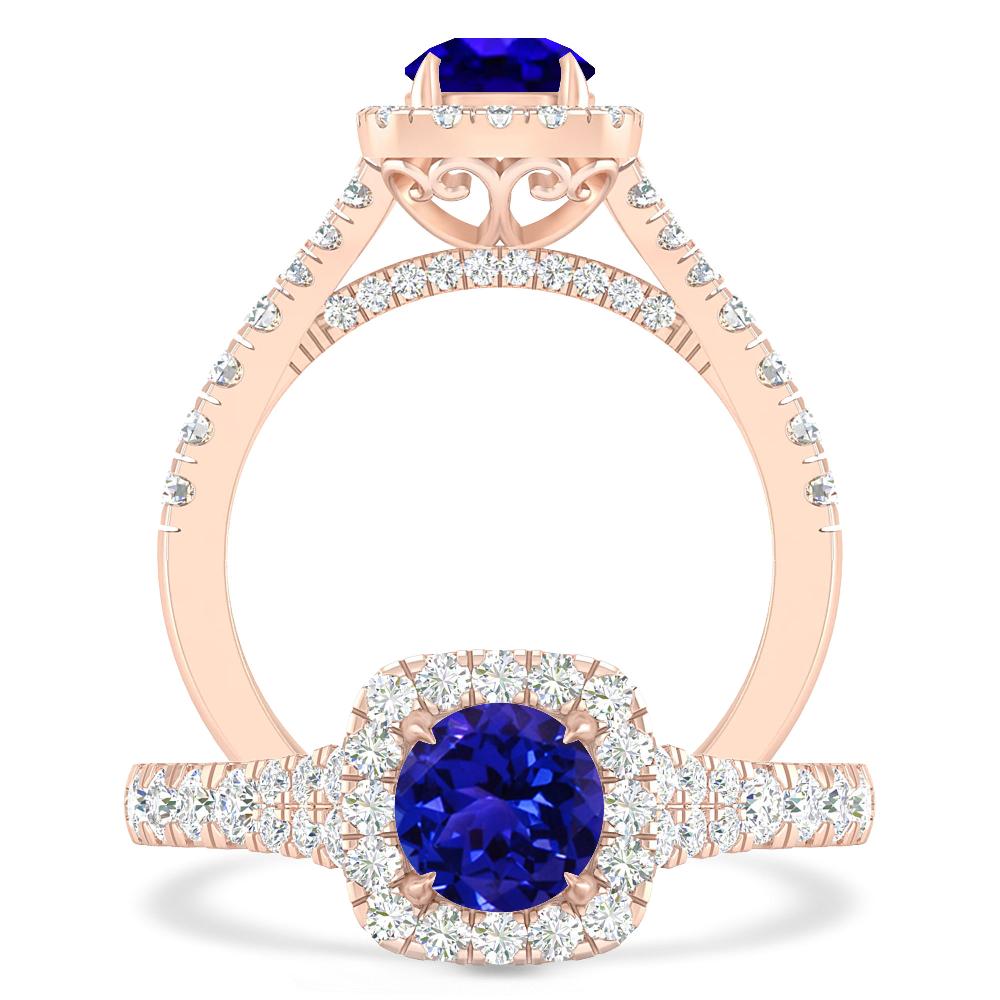 Rose Gold - Tanzanite