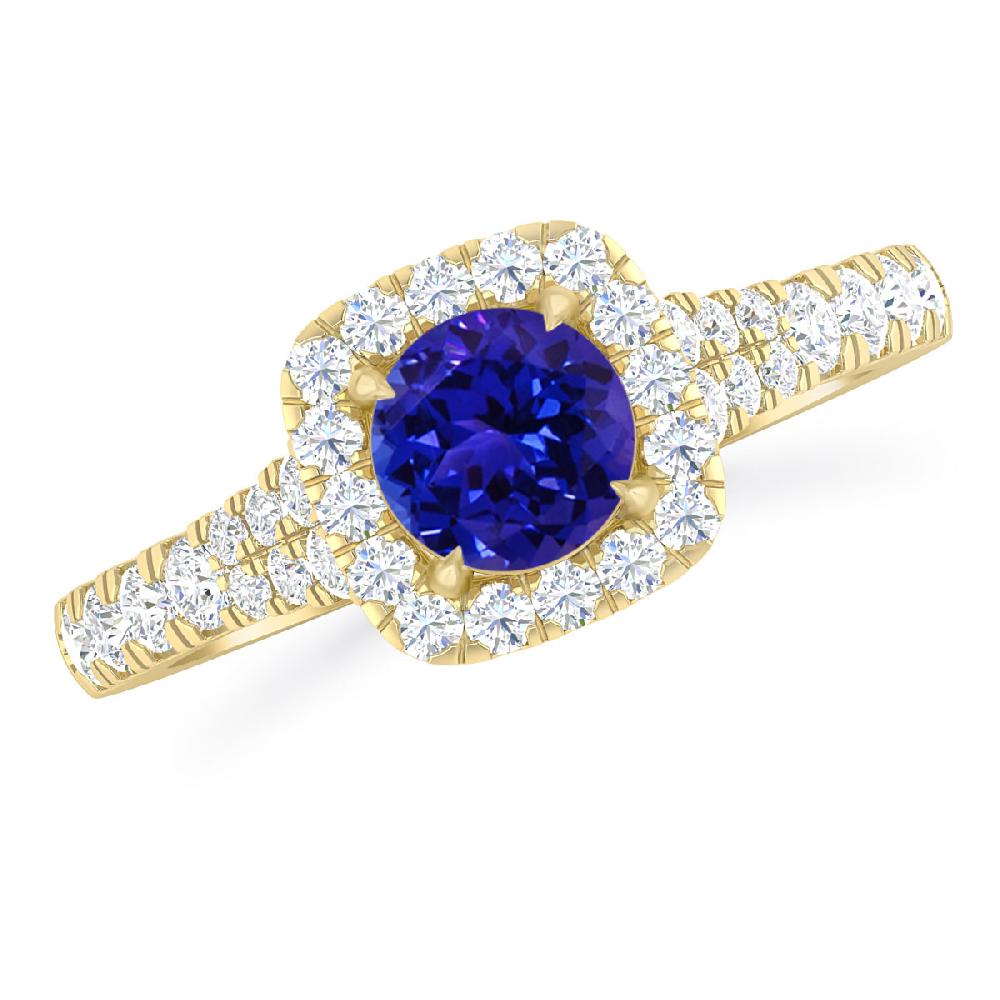 Yellow Gold - Tanzanite