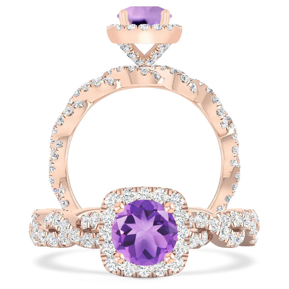 Rose Gold - Amethyst