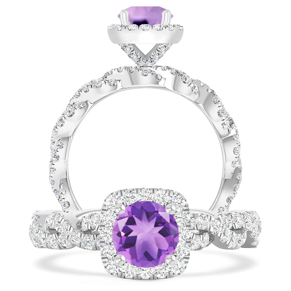 White Gold - Amethyst