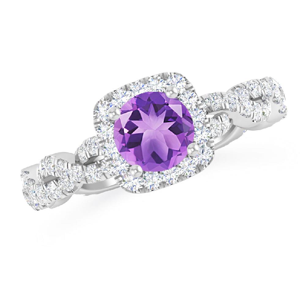 White Gold - Amethyst