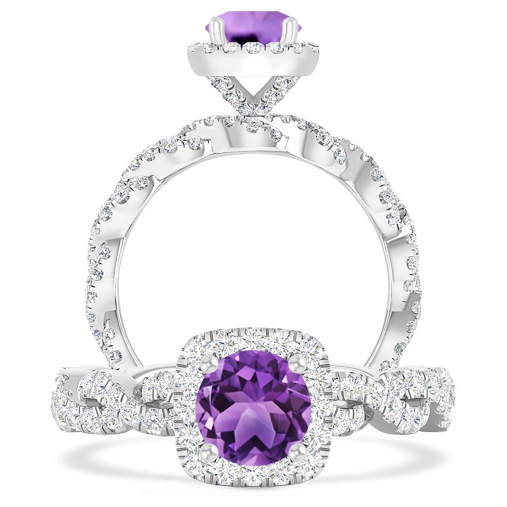 White Gold - Amethyst