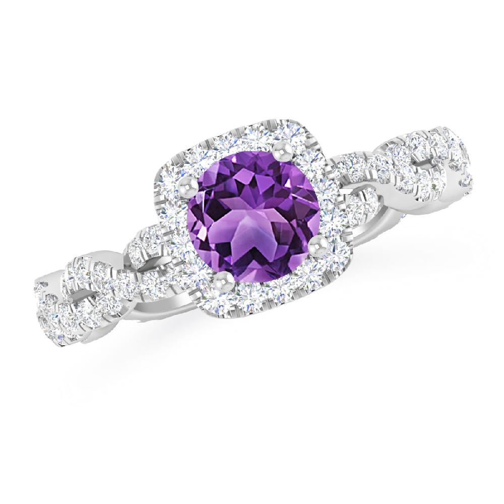 White Gold - Amethyst