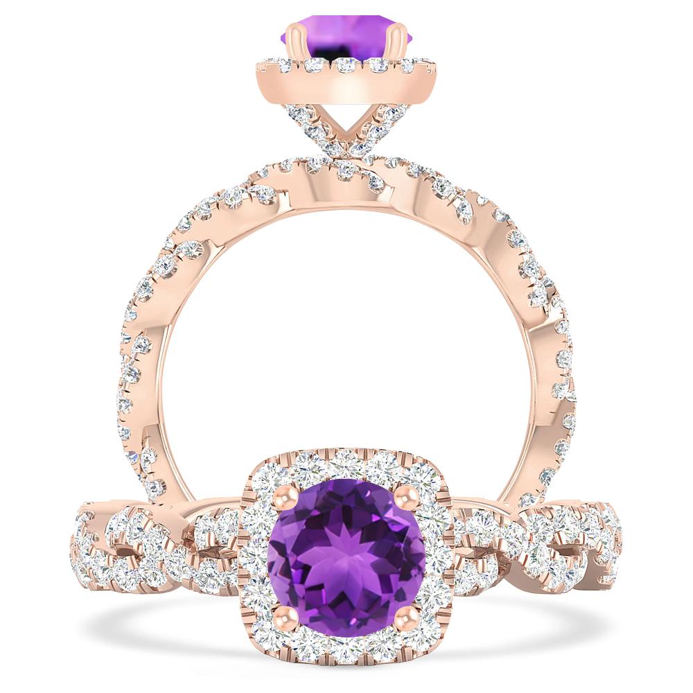 Rose Gold - Amethyst