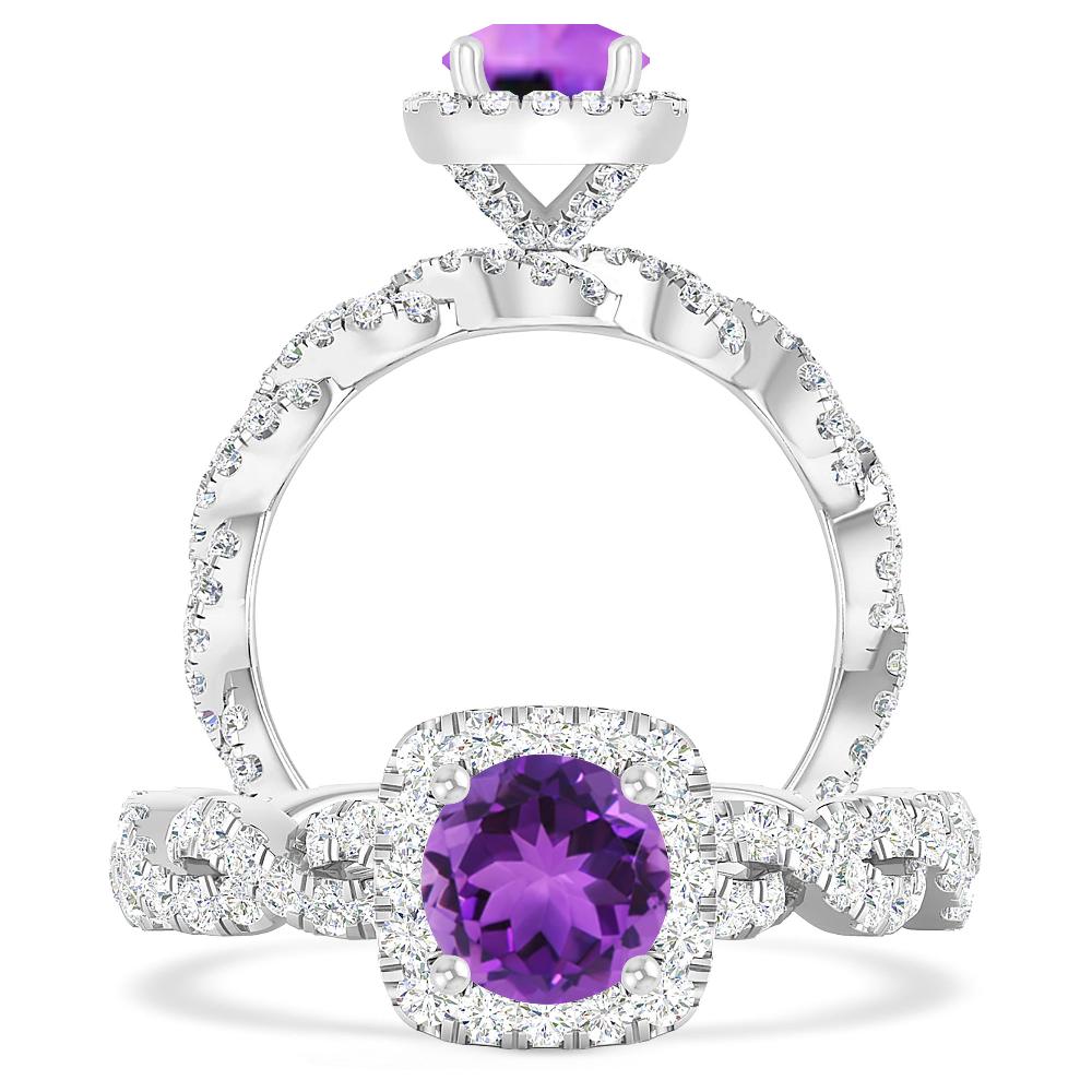 White Gold - Amethyst