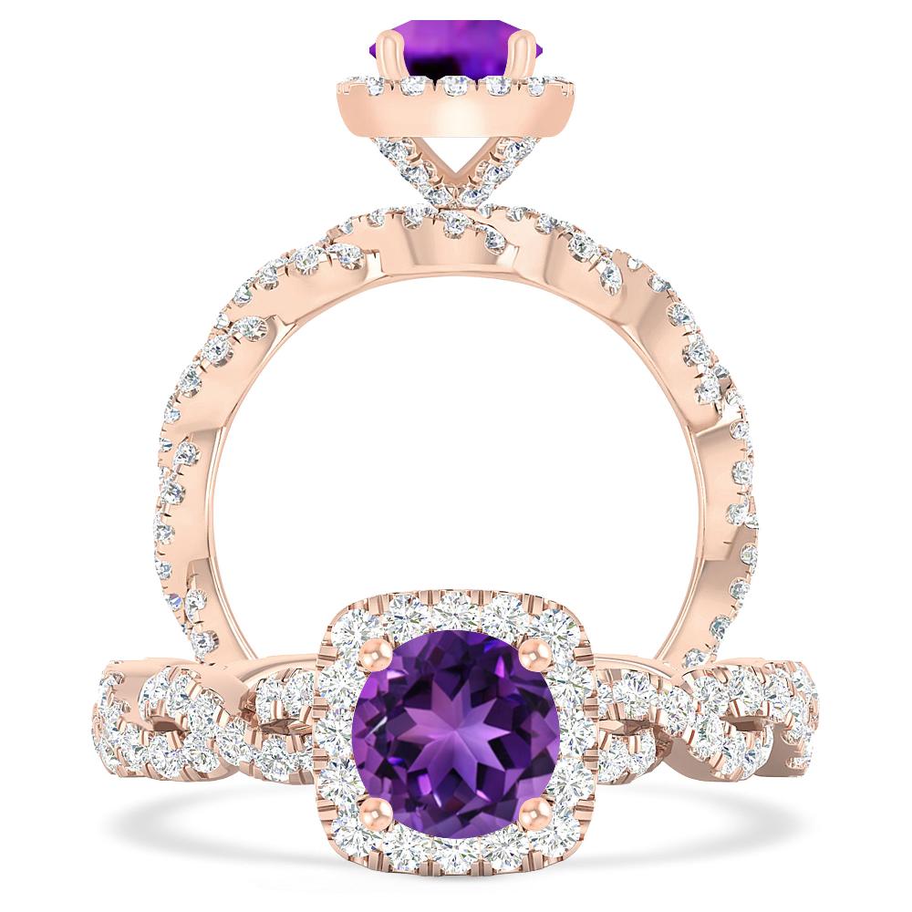 Rose Gold - Amethyst