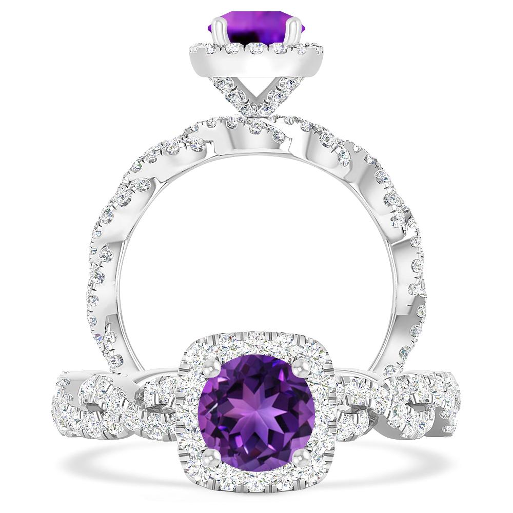 White Gold - Amethyst