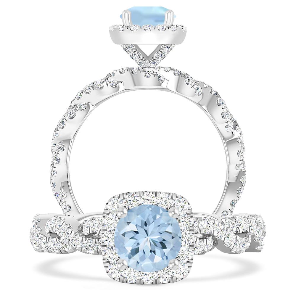 White Gold - Aquamarine