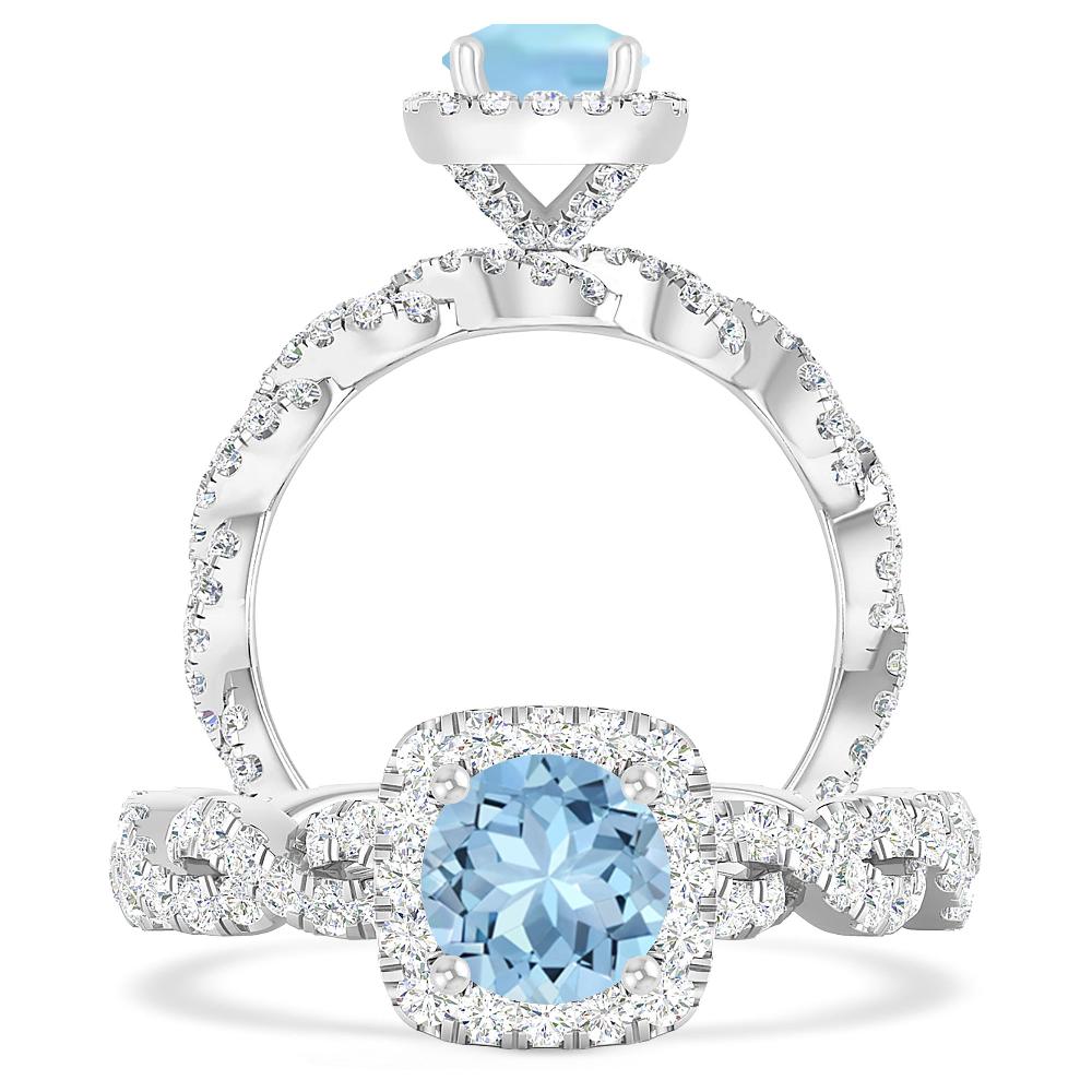 White Gold - Aquamarine