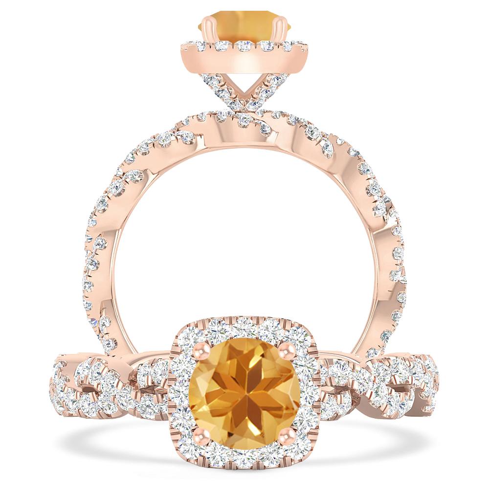 Rose Gold - Citrine