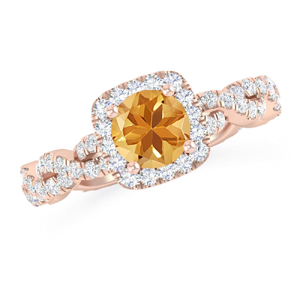 Rose Gold - Citrine