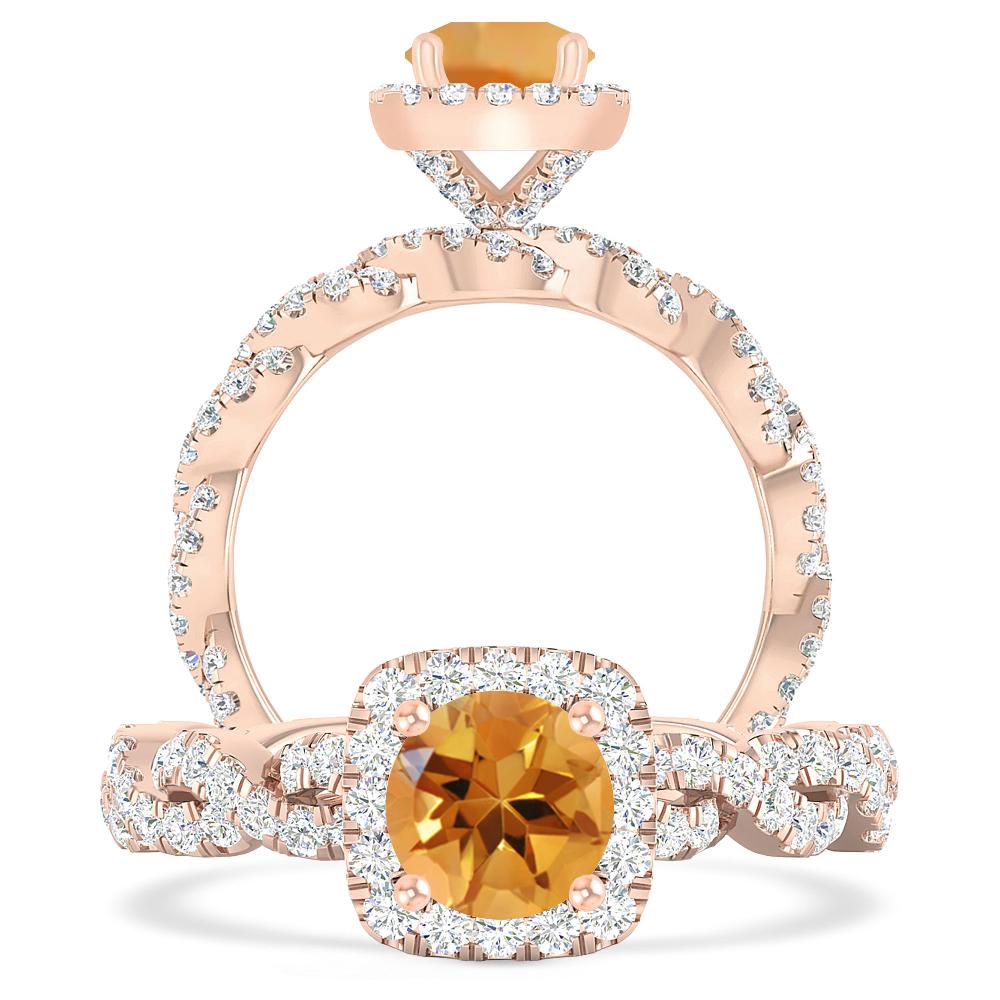 Rose Gold - Citrine