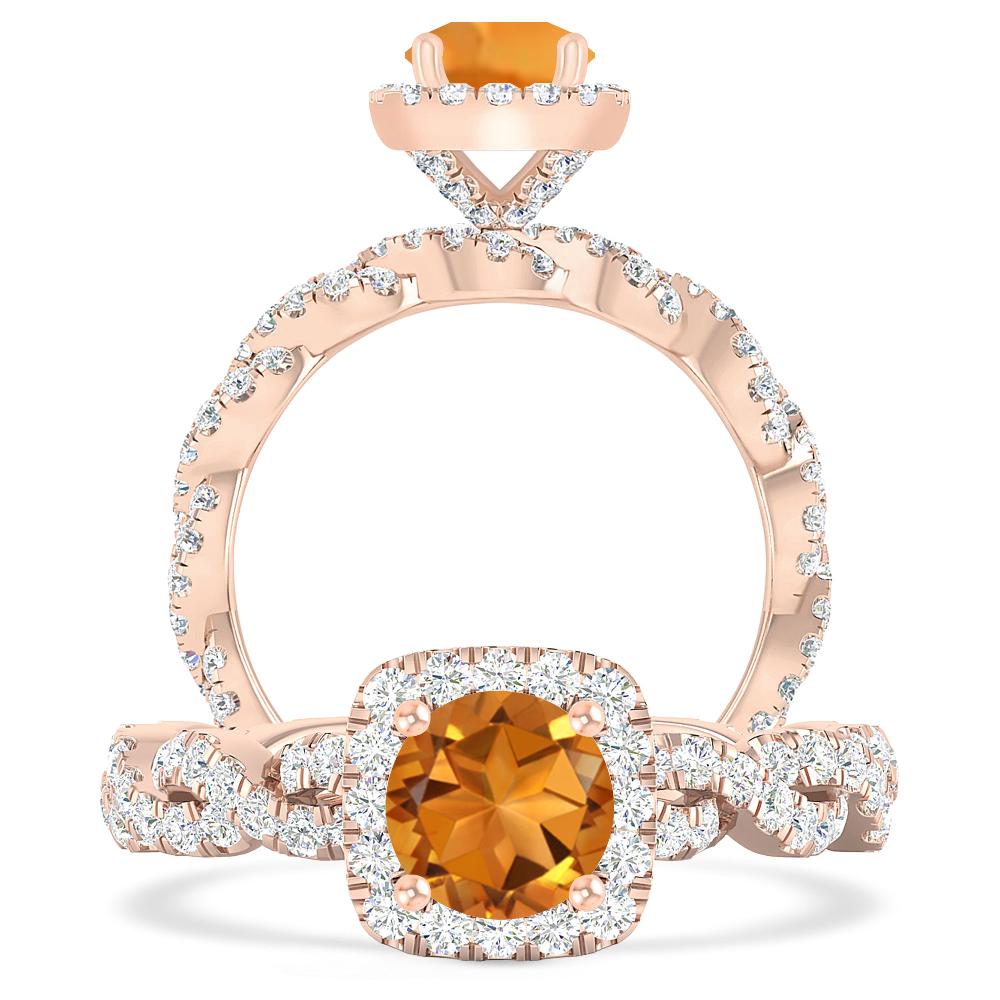 Rose Gold - Citrine