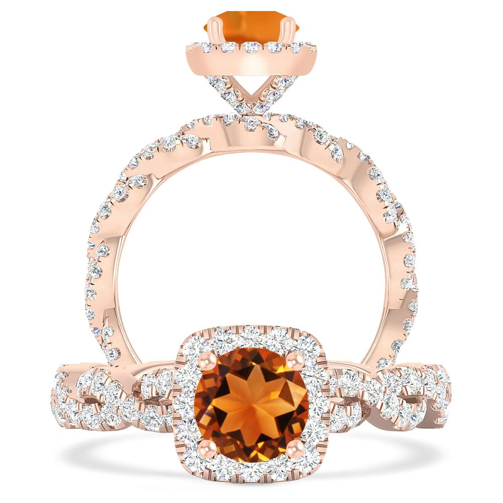 Rose Gold - Citrine