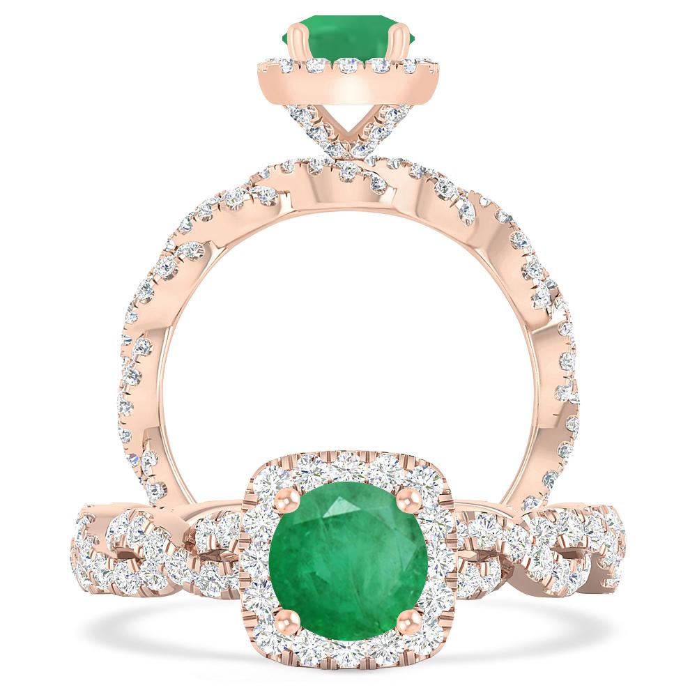 Rose Gold - Emerald