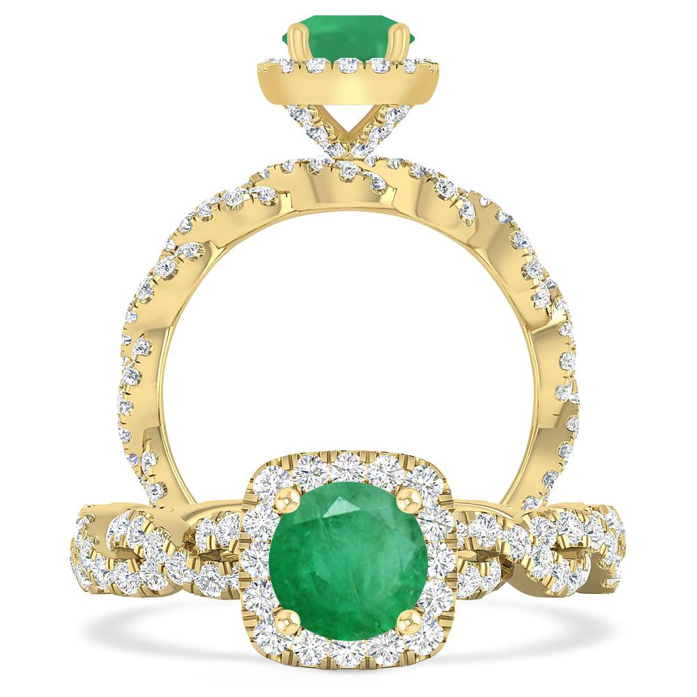 Yellow Gold - Emerald