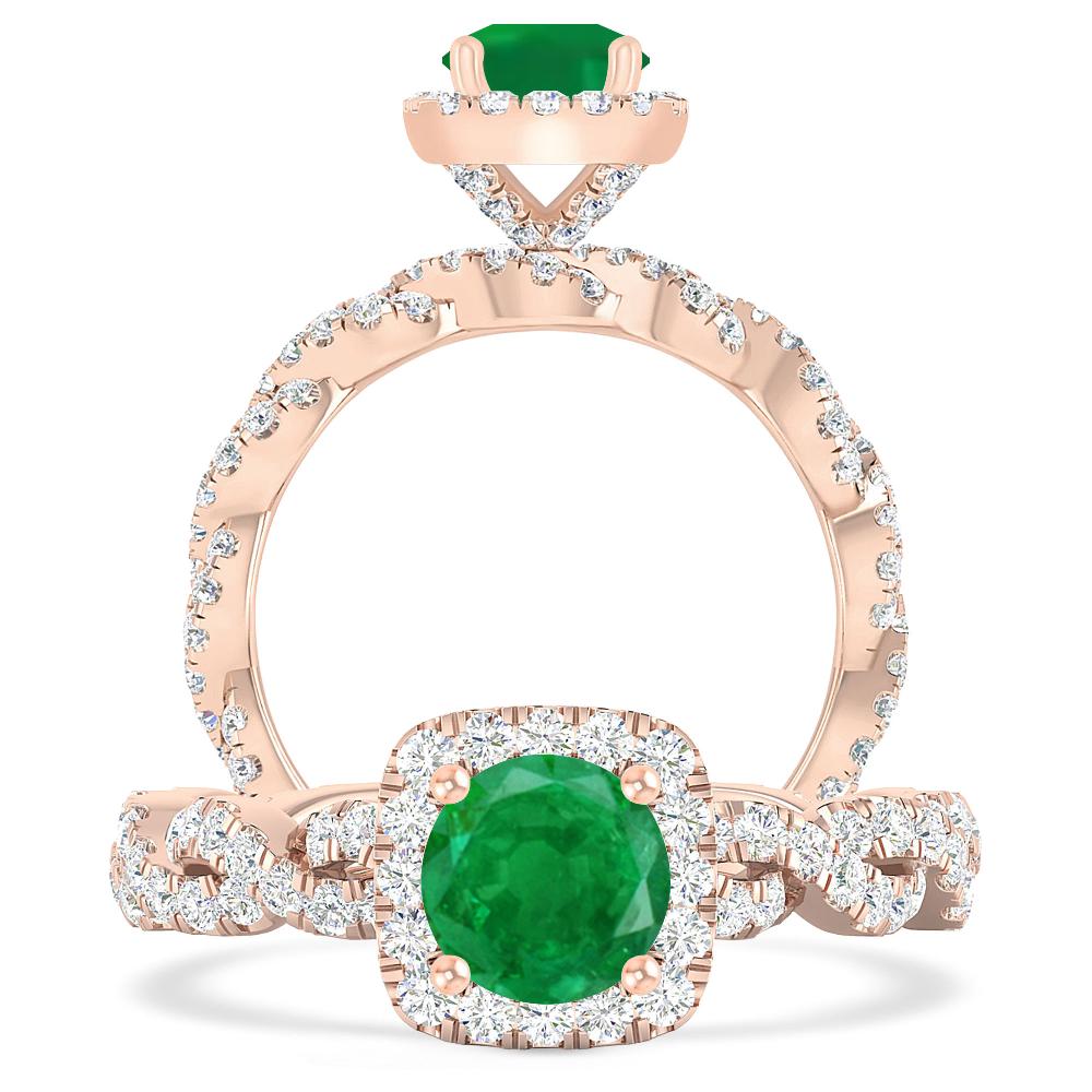 Rose Gold - Emerald