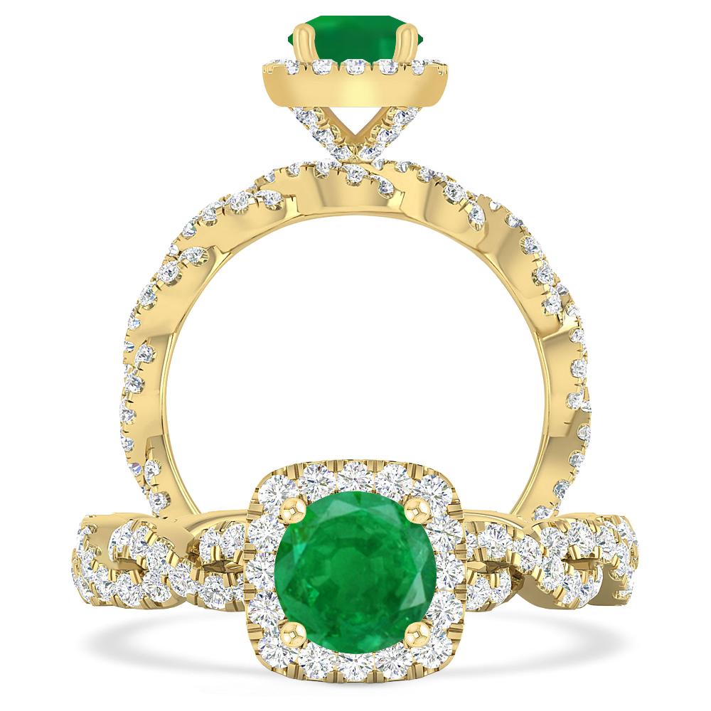 Yellow Gold - Emerald