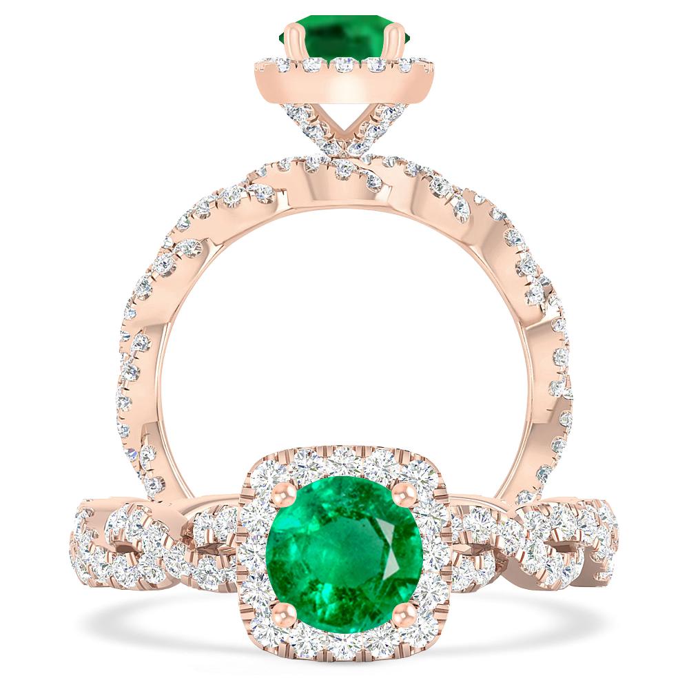 Rose Gold - Emerald